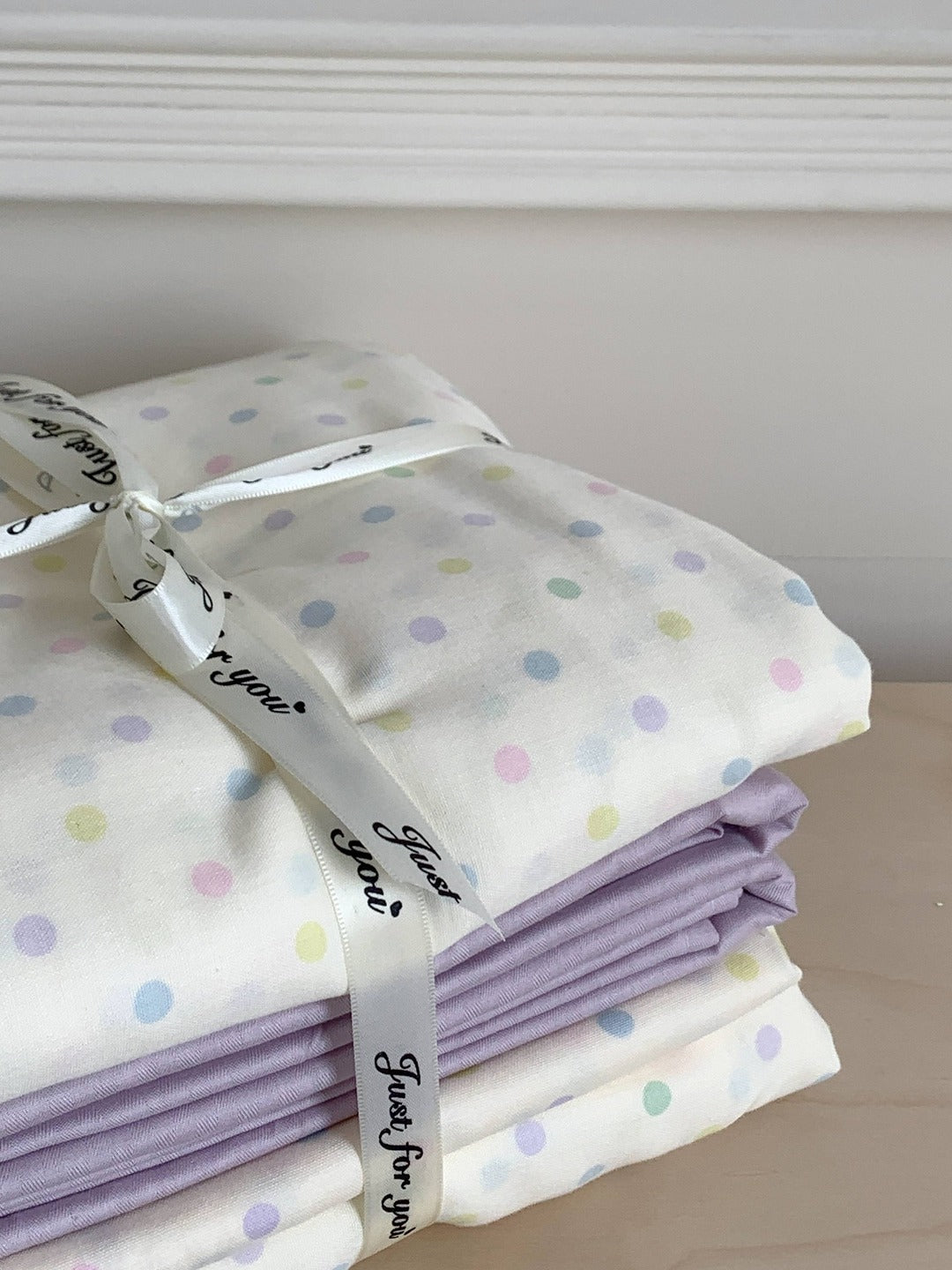 Cloud Dot Double Gauze Cotton Duvet Cover original reference image 4