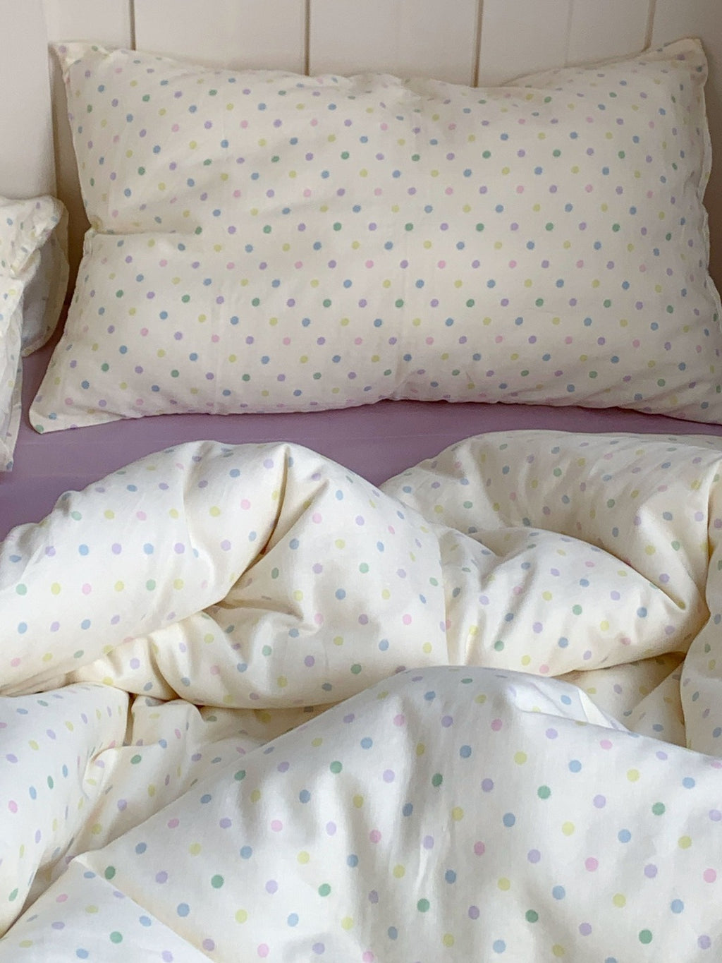 Cloud Dot Double Gauze Cotton Duvet Cover original reference image 7