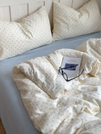 Cloud Dot Double Gauze Cotton Duvet Cover original reference image 9