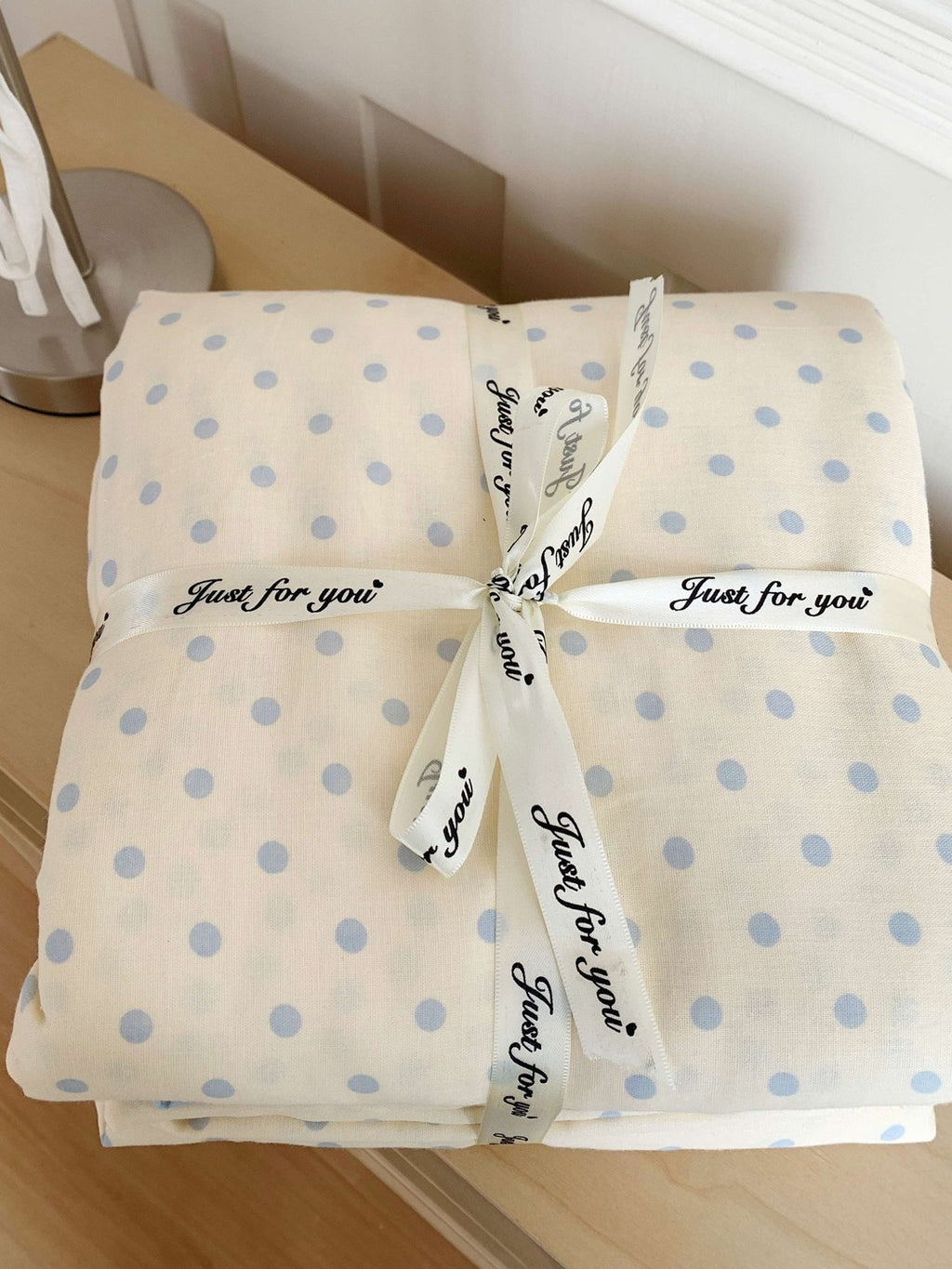 Cloud Dot Double Gauze Cotton Duvet Cover original reference image 12
