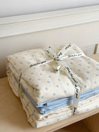 Cloud Dot Double Gauze Cotton Duvet Cover original reference image 13