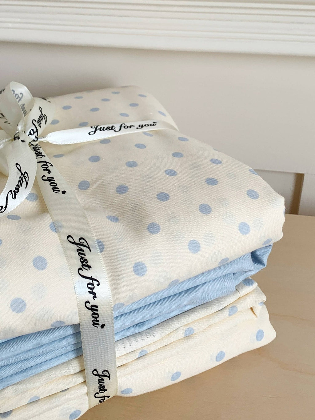 Cloud Dot Double Gauze Cotton Duvet Cover original reference image 14