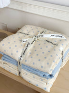 Cloud Dot Double Gauze Cotton Duvet Cover original reference image 16