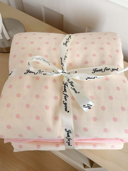 Cloud Dot Double Gauze Cotton Duvet Cover original reference image 19