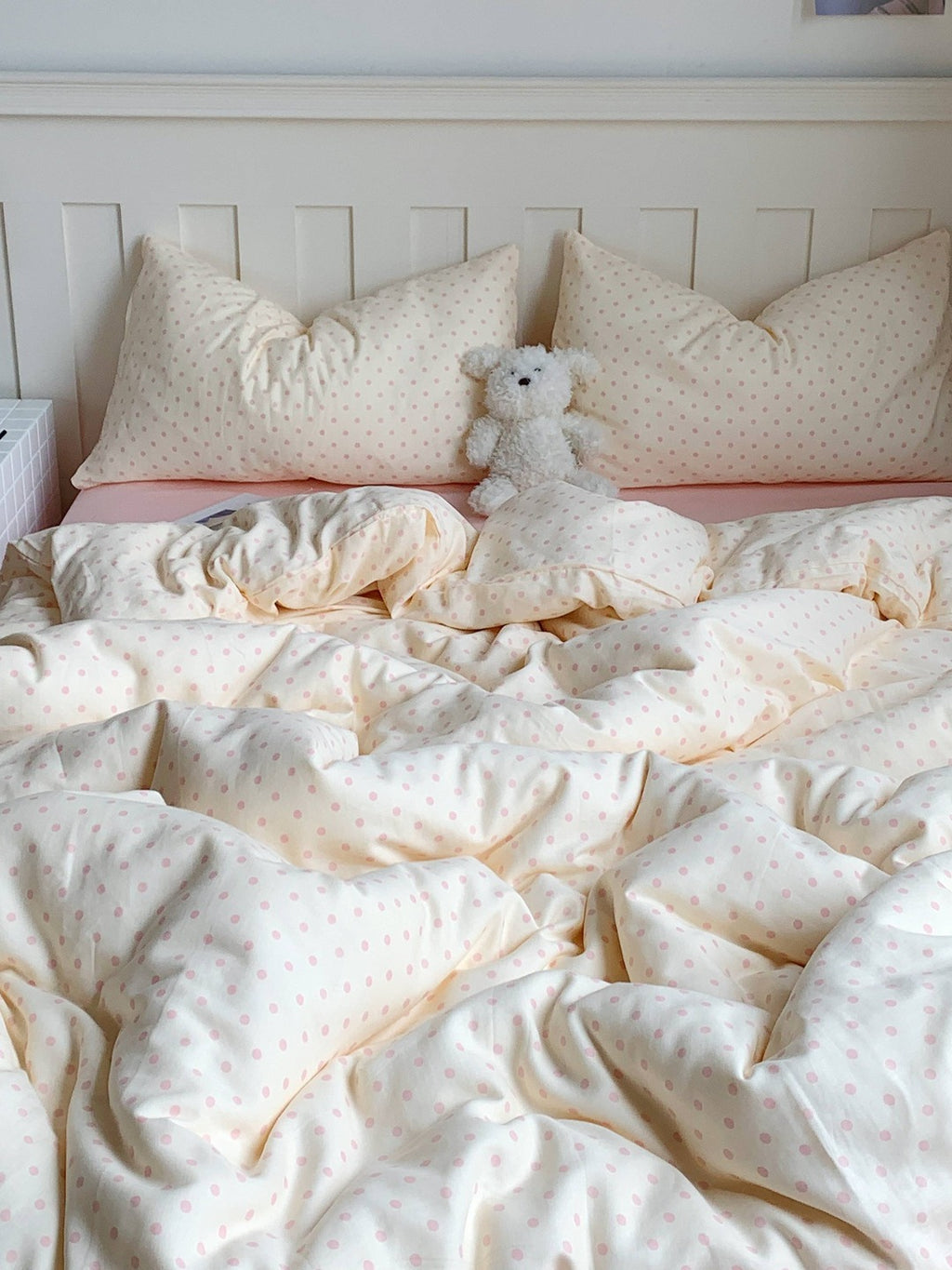 Cloud Dot Double Gauze Cotton Duvet Cover original reference image 20