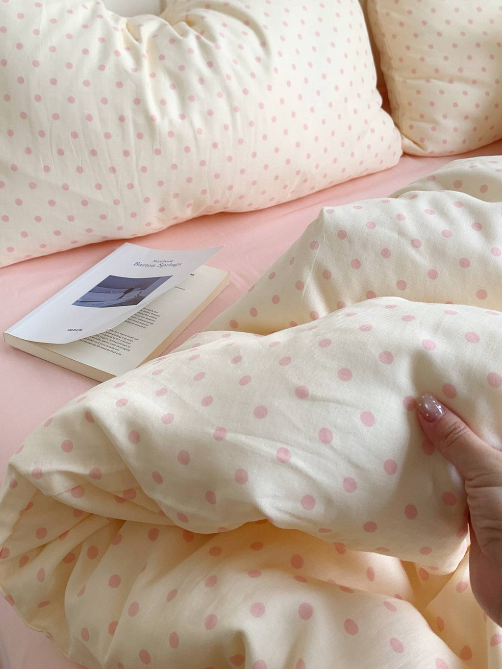 Cloud Dot Double Gauze Cotton Duvet Cover original reference image 22