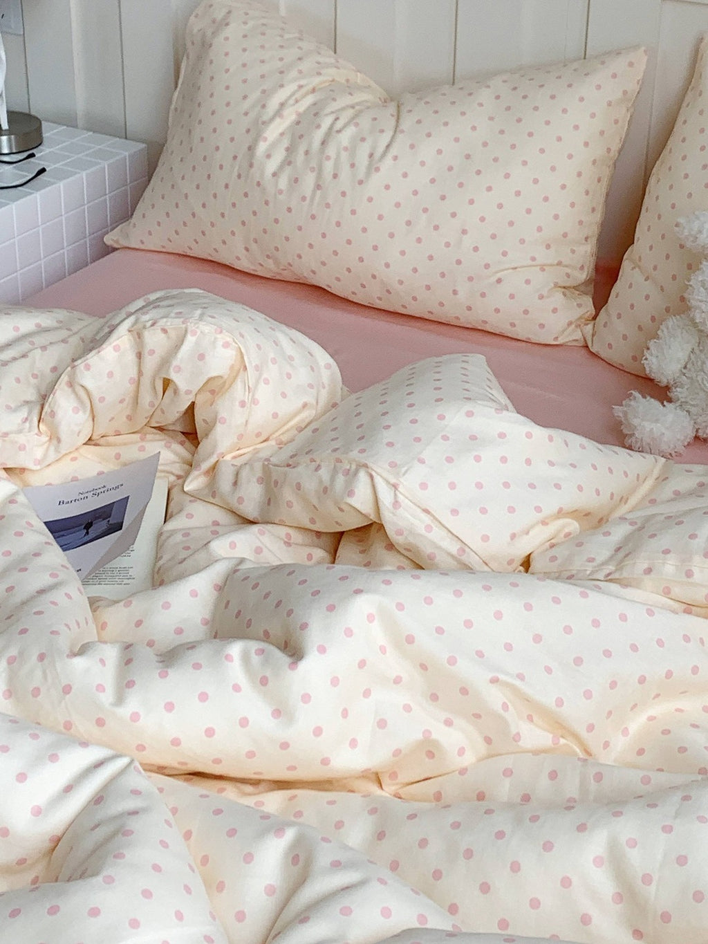 Cloud Dot Double Gauze Cotton Duvet Cover original reference image 24