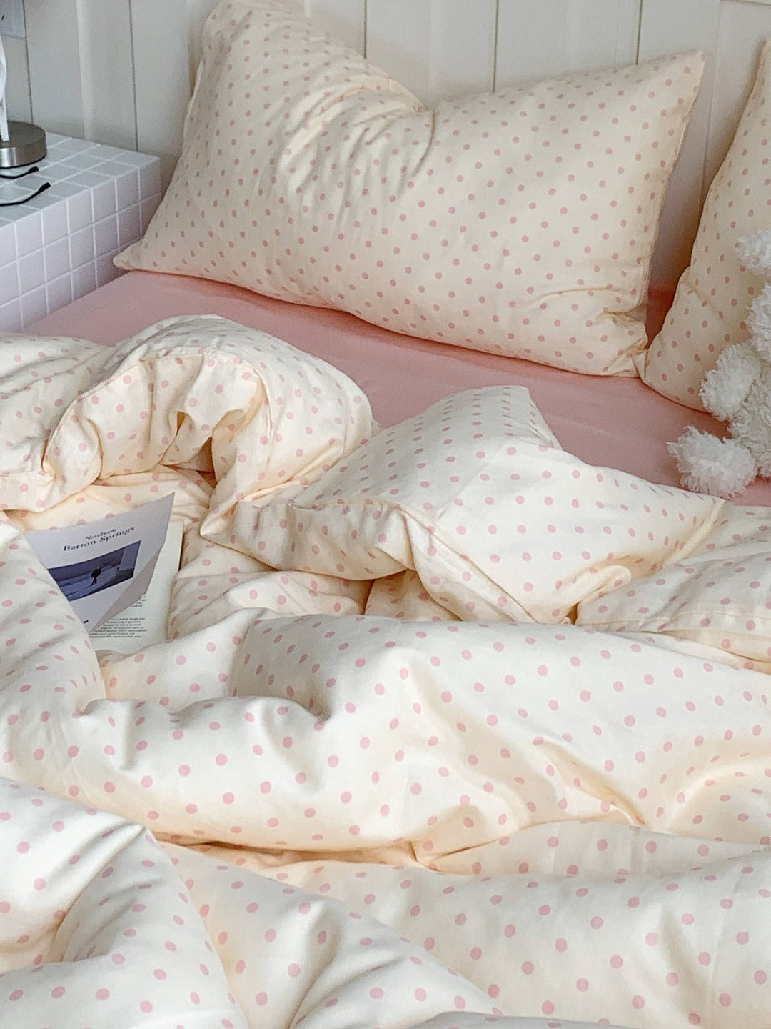 Cloud Dot Double Gauze Cotton Duvet Cover original reference image 24