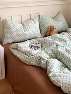 Cloud Dot Double Gauze Cotton Duvet Cover original reference image 25