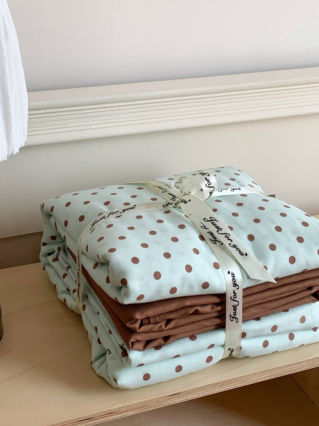 Cloud Dot Double Gauze Cotton Duvet Cover original reference image 26