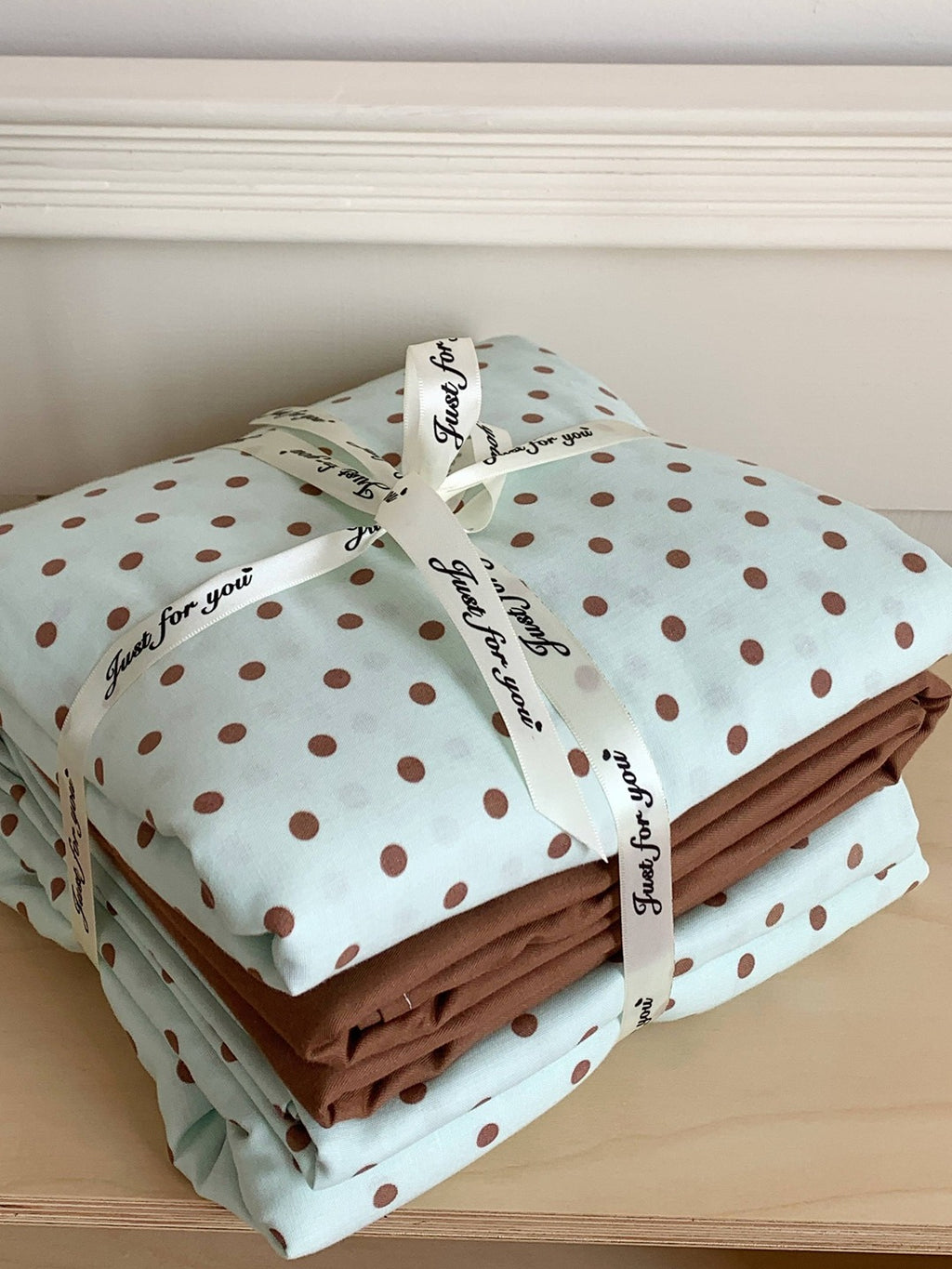 Cloud Dot Double Gauze Cotton Duvet Cover original reference image 30