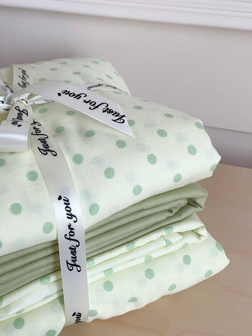 Cloud Dot Double Gauze Cotton Duvet Cover original reference image 36