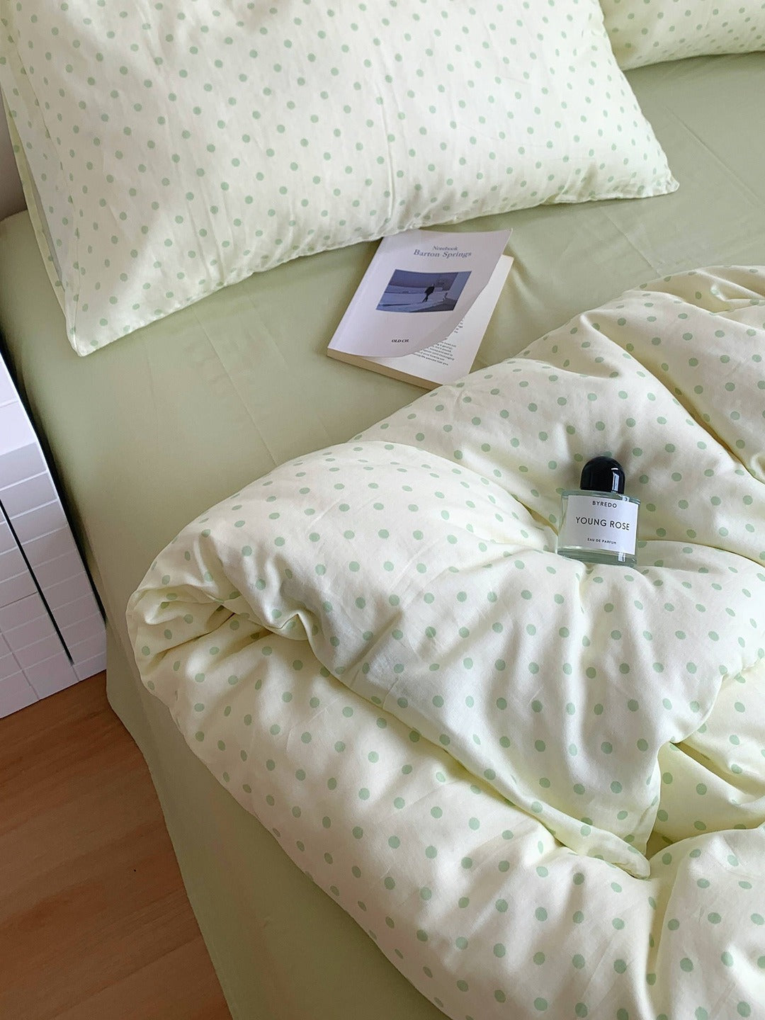 Cloud Dot Double Gauze Cotton Duvet Cover original reference image 40