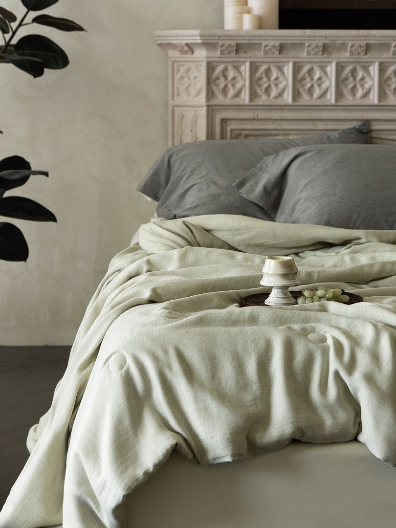 Cloud Linen Silk Blend Comforter original reference image 11