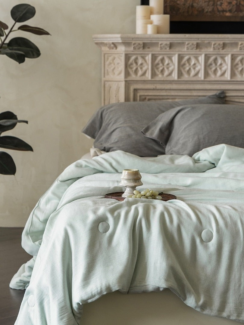 Cloud Linen Silk Blend Comforter original reference image 17
