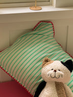 Colorblock Stitch Washed Cotton Duvet Cover original reference image 3