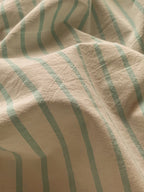 Colorblock Stitch Washed Cotton Duvet Cover original reference image 7