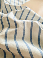 Colorblock Stitch Washed Cotton Duvet Cover original reference image 32