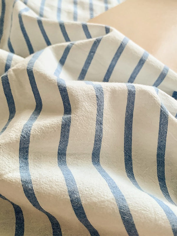 Colorblock Stitch Washed Cotton Duvet Cover original reference image 32