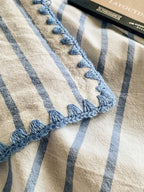 Colorblock Stitch Washed Cotton Duvet Cover original reference image 33