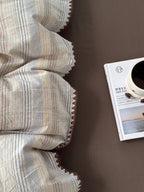 Cove Stitch Washed Cotton Duvet Cover original reference image 10