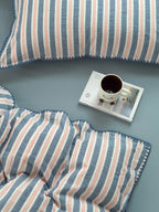 Cove Stitch Washed Cotton Duvet Cover original reference image 15
