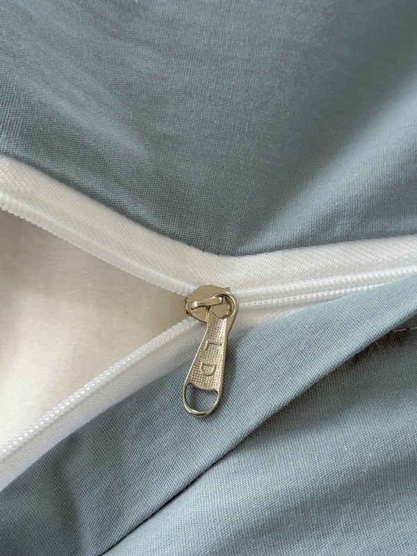 Cove Stitch Washed Cotton Duvet Cover original reference image 17