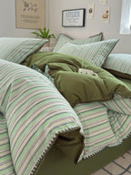 Cove Stitch Washed Cotton Duvet Cover original reference image 30