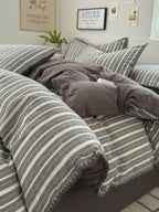 Cove Stitch Washed Cotton Duvet Cover original reference image 54