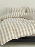 Cove Stripe Cotton Muslin Duvet Cover original reference image 34