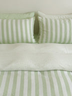 Cove Stripe Cotton Muslin Duvet Cover original reference image 42