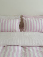 Cove Stripe Cotton Muslin Duvet Cover original reference image 51