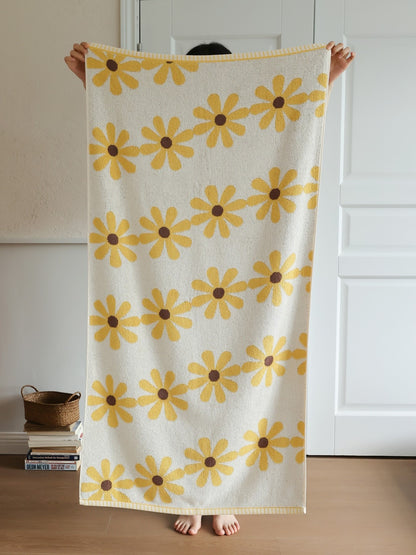 Daisy Jacquard Cotton Bath Towel original reference image 13