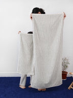 Fine Line Stripe Cotton Bath Towel original reference image 3