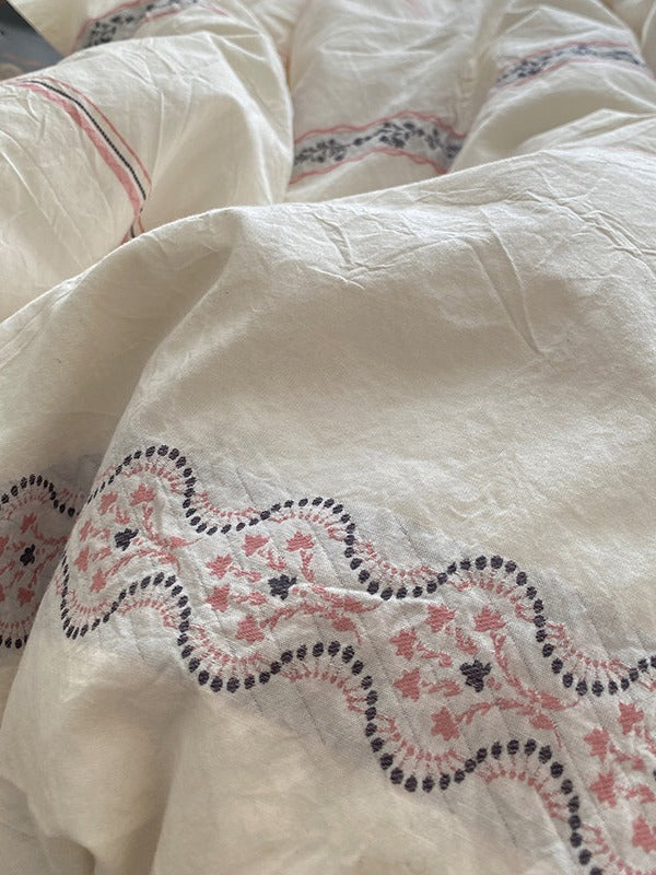 Flora Loom Cotton Jacquard Duvet Cover original reference image 2