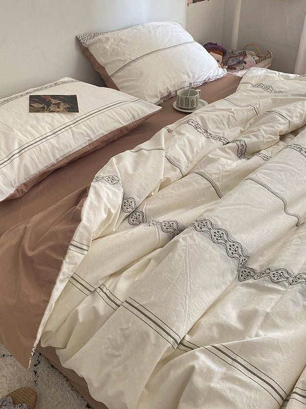 Flora Loom Cotton Jacquard Duvet Cover original reference image 8