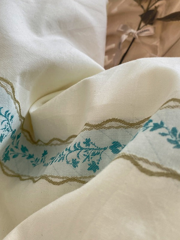 Flora Loom Cotton Jacquard Duvet Cover original reference image 13