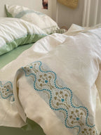 Flora Loom Cotton Jacquard Duvet Cover original reference image 14