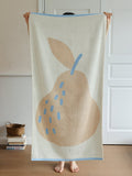 Fresh Fruit Jacquard Cotton Bath Towel original reference image 1