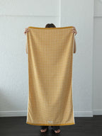 Gingham Grid Cotton Bath Towel original reference image 5