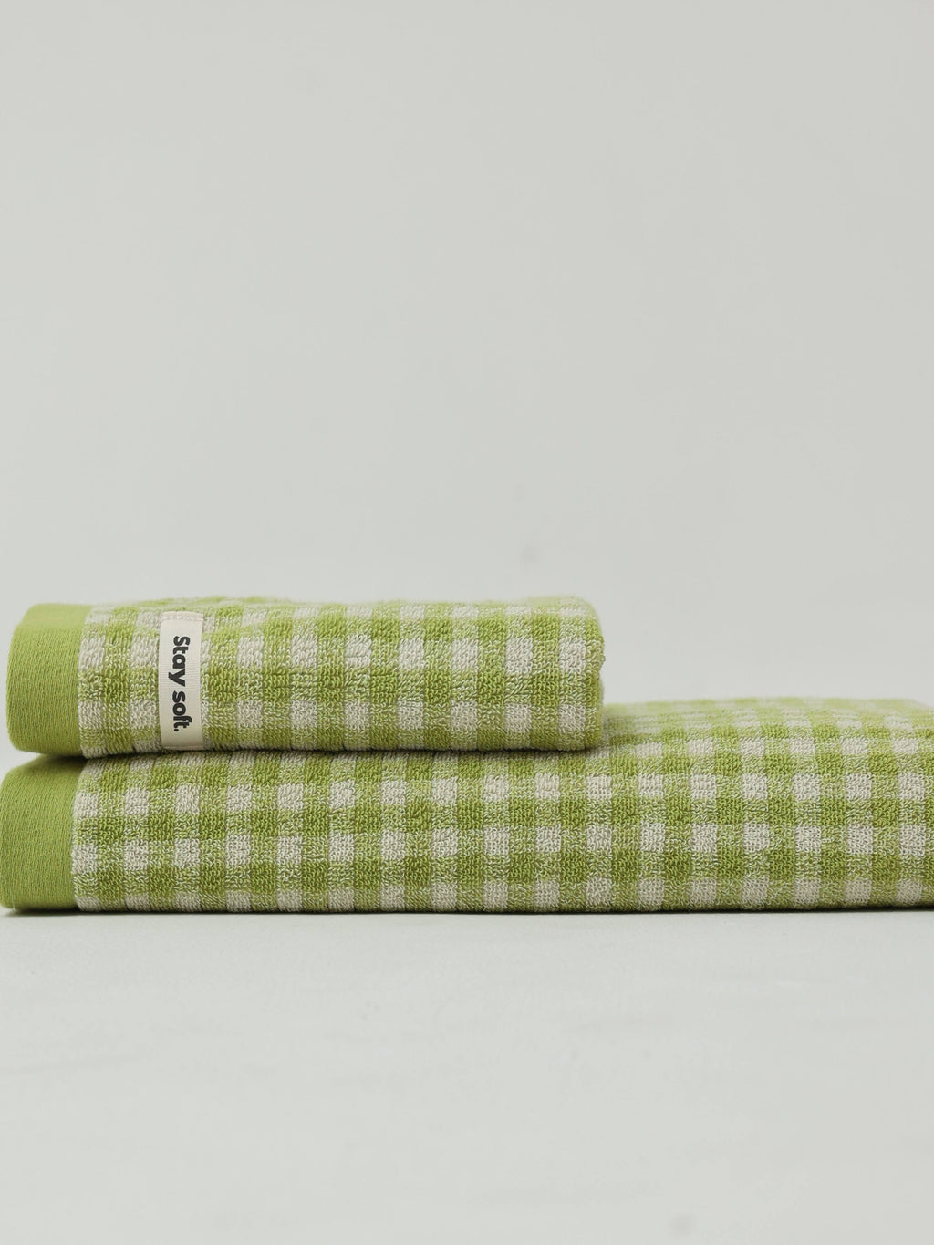 Gingham Grid Cotton Bath Towel original reference image 10