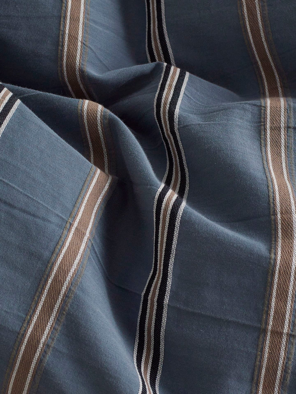 Harbor Ridge Stripe Cotton Jacquard Duvet Cover original reference image 7