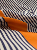 Harbor Stripe Printed Cotton Sateen Duvet Cover original reference image 7