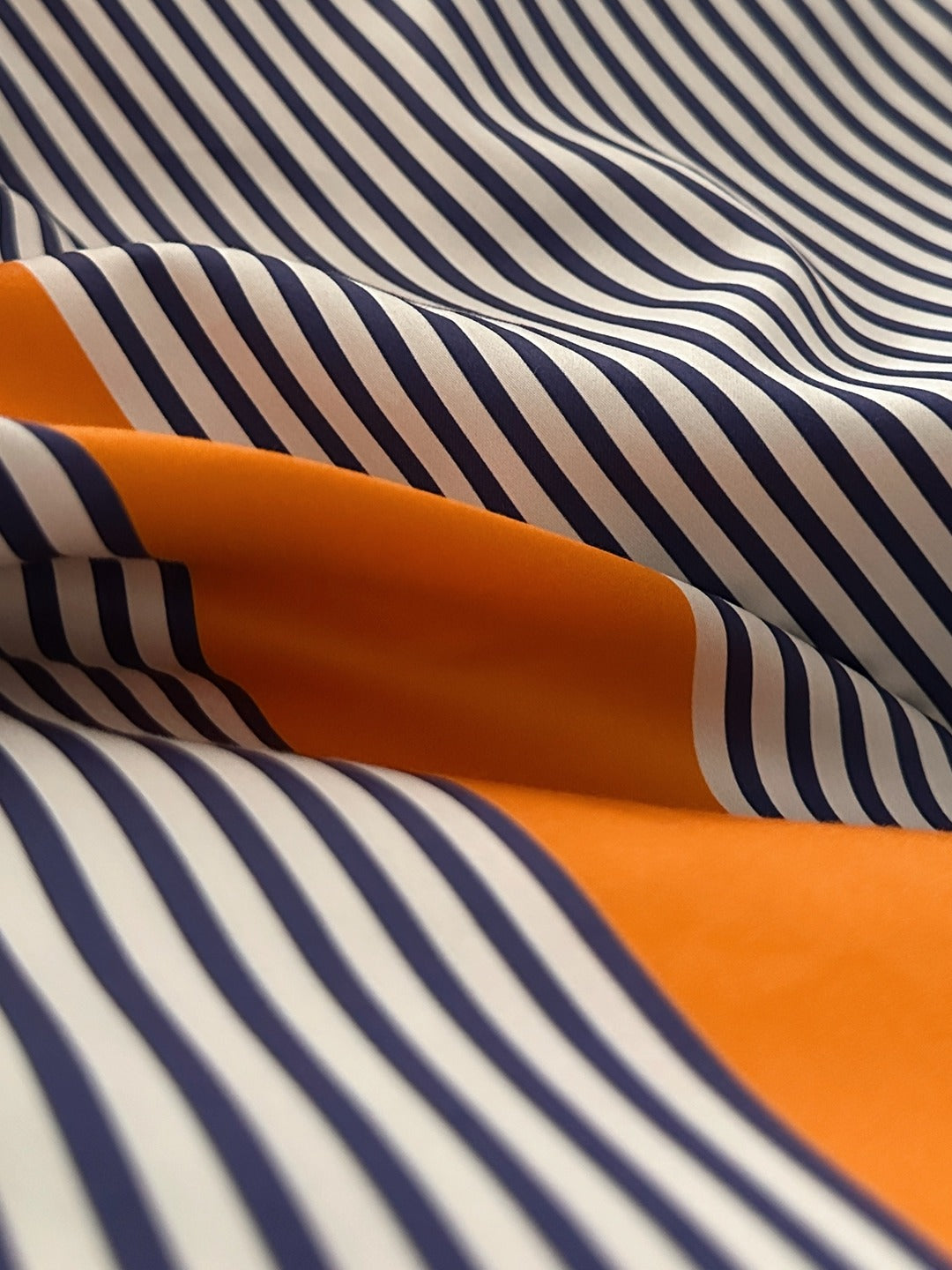 Harbor Stripe Printed Cotton Sateen Duvet Cover original reference image 7