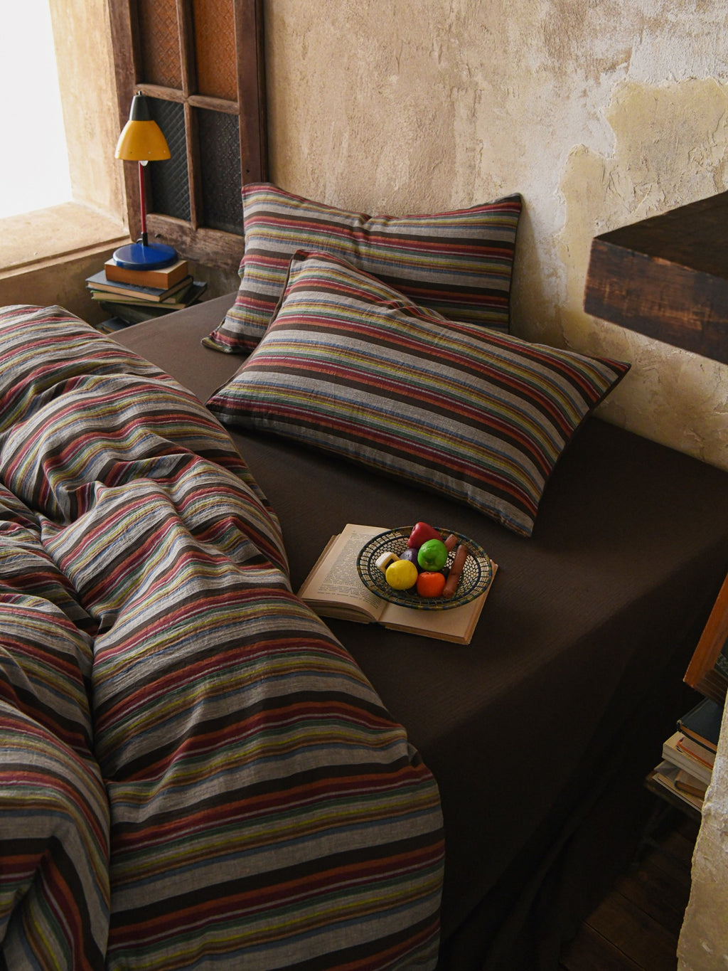 Hearth Stripe Cotton Muslin Duvet Cover original reference image 9
