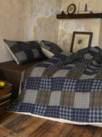 Heritage Patchwork Plaid Cotton Muslin Duvet Cover original reference image 1