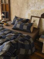Heritage Patchwork Plaid Cotton Muslin Duvet Cover original reference image 7