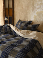 Heritage Patchwork Plaid Cotton Muslin Duvet Cover original reference image 8