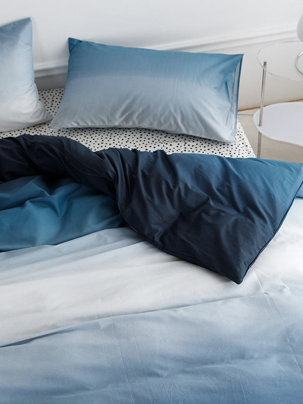 Horizon Gradient Cotton Duvet Cover original reference image 11