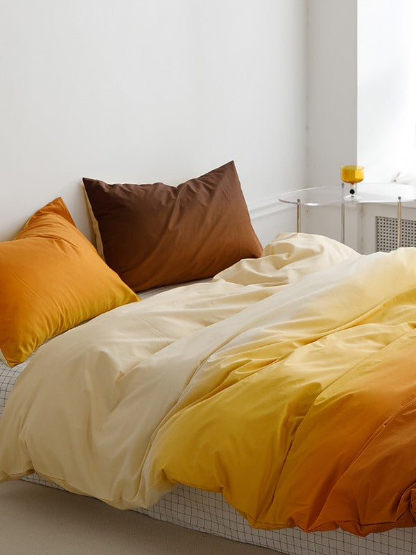 Horizon Gradient Cotton Duvet Cover original reference image 23